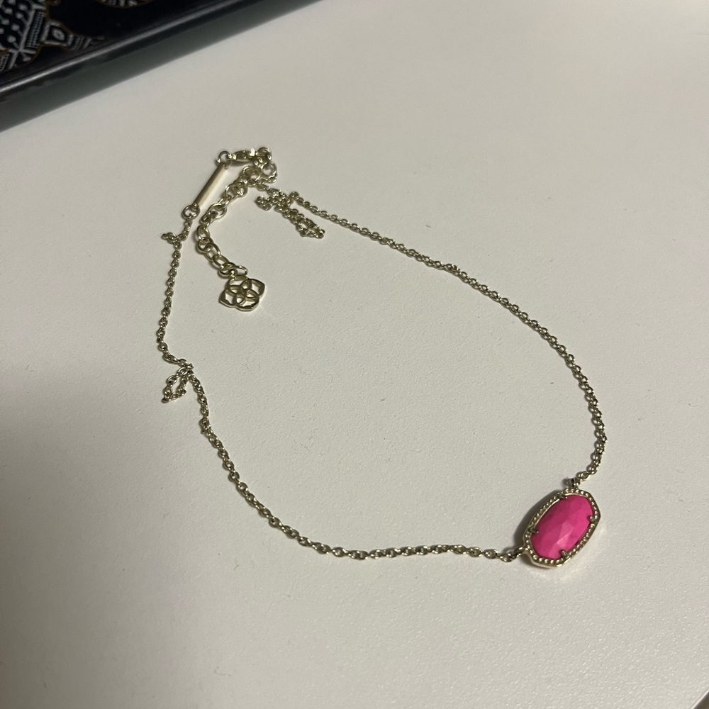 Kendra Scott Pink and Gold necklace